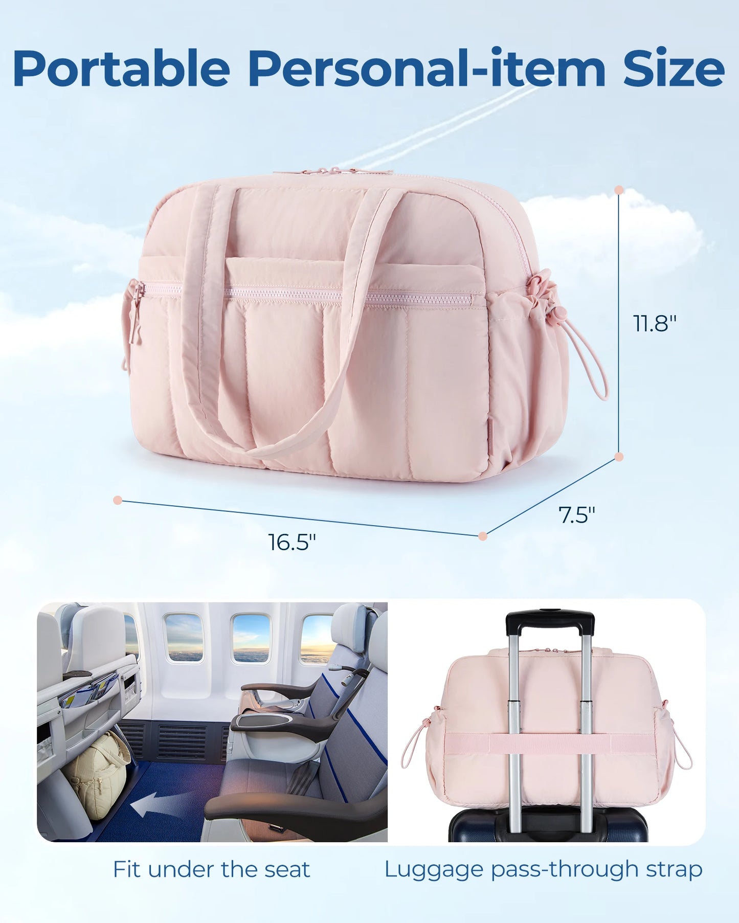 Travel Duffel Bag Gym Bag for Women with Wet Pocket Carry on Weekender Shoulder Boston Bag Waterproof Beach Bags