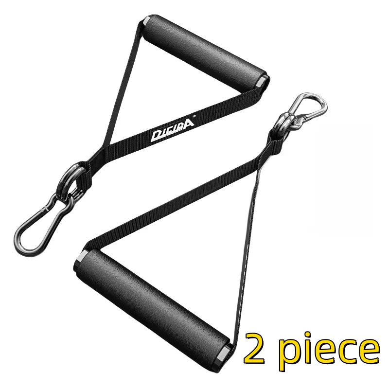 Carbon Steel Exercise Handles Resistance Bands Handles Gym Equipment Accessories Metal Fitness Handles for Strength Training