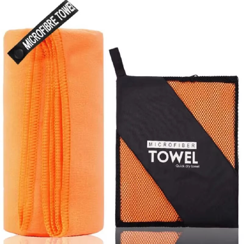2Pcs/Set Microfiber Towel Sports Quick-Drying Super Absorbent Camping Towel Soft and Lightweight Gym Swimming Yoga Beach Towel