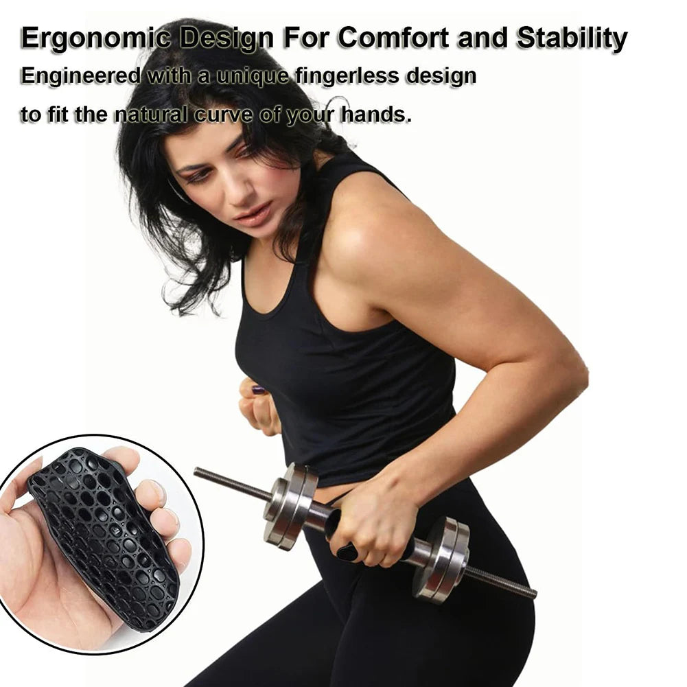 Anti-Slip Fingerless Workout Gym Gloves Gym Weightlifting Grips for Weight Lifting Pull-Ups for Gym Training and Exercise Grips