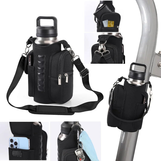 Magnetic Gym Bag Crossbody Water Bottle Pouch Phone Holder Sling Bag for Men Women Fitness Travel Sports