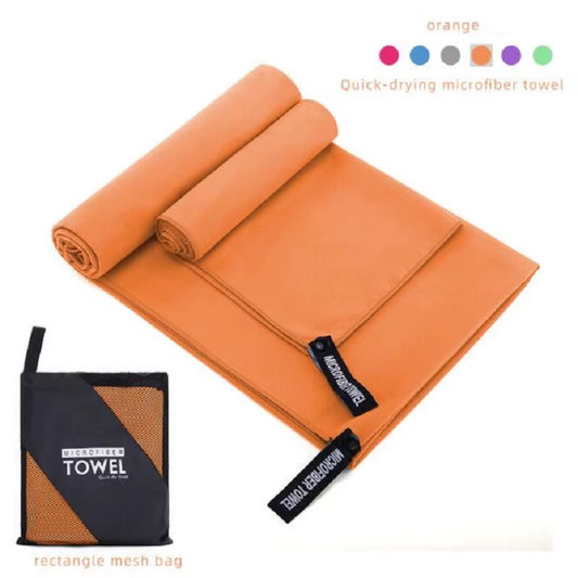 2Pcs/Set Microfiber Towel Sports Quick-Drying Super Absorbent Camping Towel Soft and Lightweight Gym Swimming Yoga Beach Towel