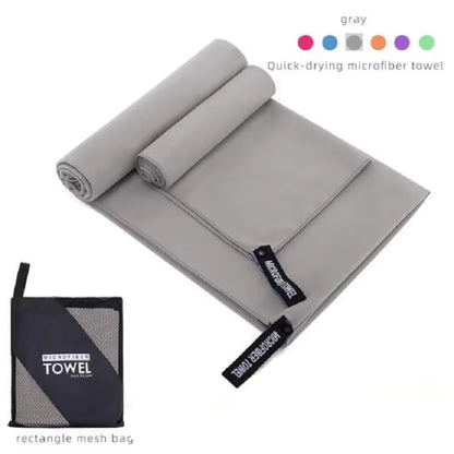 2Pcs/Set Microfiber Towel Sports Quick-Drying Super Absorbent Camping Towel Soft and Lightweight Gym Swimming Yoga Beach Towel